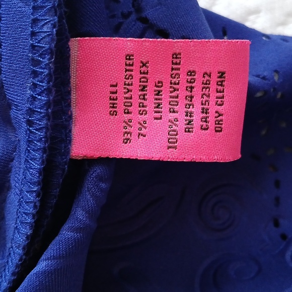 Betsey Johnson Classic Purplish-Blue 3/4 Sleeve Classic Style Dress Size 4 - Picture 10 of 10